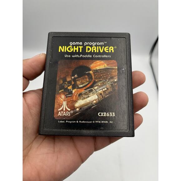 Night Driver (Atari 2600, 1978) Cleaned and Tested. - Picture 1 of 4